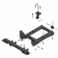 This mount kit is a required system component for attaching implements to Kubota XG850 UTVs. It includes literature and has an overall depth of 23 inches. Compatible with manufacturer model numbers 84935 and 87500
