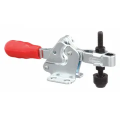 This corrosion-resistant toggle clamp features a standard horizontal handle and flange base mounting. With a 1.46-inch arm length, it is suited for quick, secure holding in industrial fixturing, welding, and assembly applications where moisture or chemicals are present.