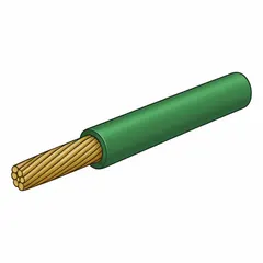 Single-conductor 12 AWG primary wire with cross-linked polyethylene (XLPE) insulation rated for 60 V. Green jacket, 25 ft length. Suitable for general-purpose wiring in vehicles, trailers, and off-road equipment where resistance to heat, abrasion, and chemicals is required.