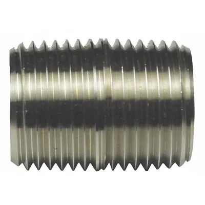 CALBRITE Nipple: 4 in Trade Size, 304 Stainless Steel, 2 7/8 in Overall Lg - Nipples