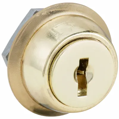 COMPX NATIONAL Cam Lock: Std Keyed Cam Lock, Keyed Different, Zinc Die-Cast, Brass - Keyed Cam Locks