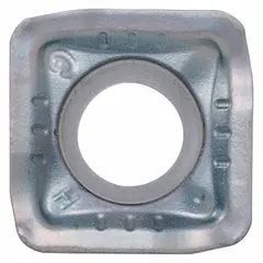 Carbide indexable insert for drilling applications in metalworking. Used in CNC machining centers for hole making in steel, stainless steel, and cast iron components.