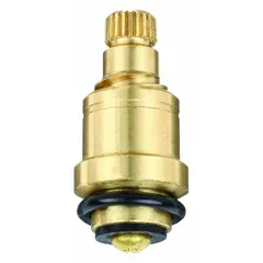 This brass compression faucet stem is designed for hot water use and is compatible with American Standard AB1953 series faucets. It serves as a direct replacement component to restore proper valve operation in residential or commercial plumbing systems. The stem is made of brass and includes one stem per package.