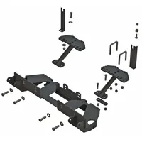 Mount kit designed for Kubota RTV X UTV models. Includes a power harness. Overall depth of 28 inches. Compatible with manufacturer model numbers 84935 and 87500. Used to mount attachments for utility tasks