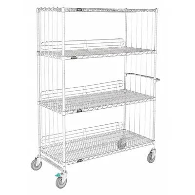 OEM APPROVED VENDOR Dual-Side-Access Wire Shelf Cart - Dual-Side-Access with Wire Shelves