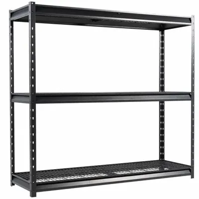 OEM Bulk Rack Metal Shelving: Standalone - Medium-Duty Lock-Beam Wire Decking Bulk Racks