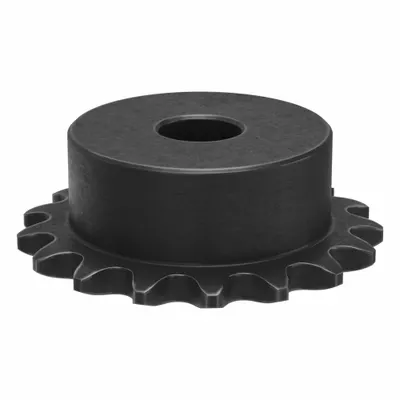 TRITAN Sprocket: One-Sided Hub, For Single Strands, 35, 17 Teeth, 2.041 in Pitch Dia - Size 35 Plain-Bore Roller Chain Sprockets