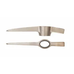 Nickel aluminum bronze replacement head for pick mattocks. Non-sparking and non-magnetic construction suitable for use in environments where ignition or magnetic interference must be avoided. Adze width of 3 inches. Type P-7.