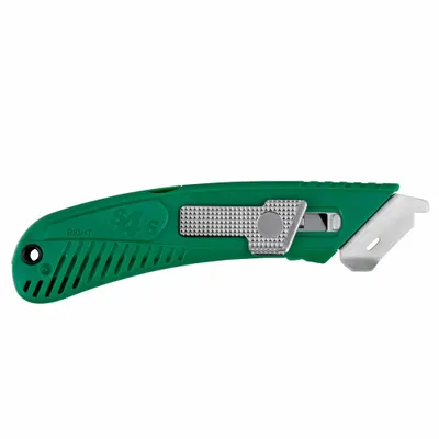 PACIFIC HANDY CUTTER, INC Safety Knife: 6 in Overall Lg, Plain, 1 1/2 in Overall Wd - Automatic Retracting Utility Knives with Blade Guide