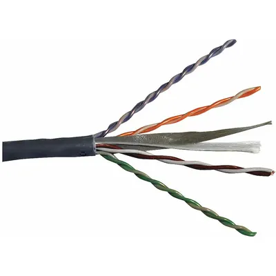 CAROL Category Cable: 1,000 ft Cable Lg, 23 AWG, Plenum, Gray, PVC, Std, CP6.30.10 - Category 6 Cable