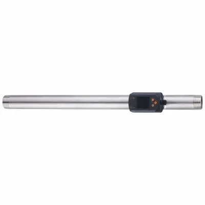 IFM Industrial Flowmeter: M12 Connector, 1 in NPT DN25, 317 mm, PNP/NPN - Industrial Flowmeters with Digital & Analog Output