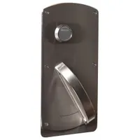 This passage lever lockset is designed for interior doors where locking is not required, such as hallways or closets. Constructed of stainless steel with a satin stainless steel and forged brass finish, it is ADA compliant and ligature-resistant. Features a locked/unlocked visual indicator and is classified under ANSI function F01