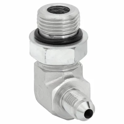 AEROQUIP 2062-10-6S ORB-to-JIC Steel Hydraulic Hose Adapter - ORB-to-JIC Steel Hydraulic Hose Adapters