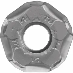 Pentagon-shaped indexable milling insert with TN620M grade for wear resistance and toughness. Designed for face and shoulder milling operations on steel, stainless steel, and cast iron components.
