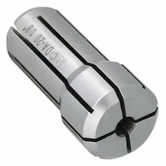 Standard DA collet for CNC machining centers and milling machines. Grips cutting tools with 11/64 in shank diameter. Provides concentric holding for drilling, reaming, and light milling in metalworking.