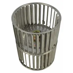 Replacement blower wheel for HVACR fans and ventilation units. Used in commercial and industrial heating, cooling, and exhaust systems to move air. Compatible with part number 6E815.