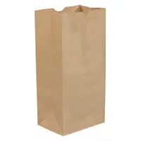 Kraft paper grocery bag with dimensions 5 1/4 inches wide by 18 inches deep. Supplied in a pack of 500. Suitable for retail carryout and grocery packing applications