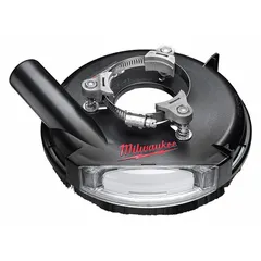 Dust collection accessory designed for use with most professional small angle grinders. Captures debris at the source during grinding operations, reducing airborne dust and improving visibility. Suitable for concrete, masonry, and surface preparation tasks.