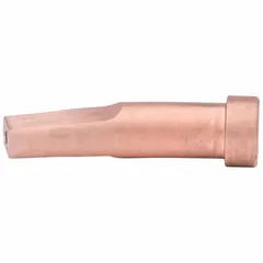 Size 2 gouging tip for handheld torch use with acetylene. Suitable for material thicknesses from 3/16 in to 3/8 in. Used for metal removal and grooving in fabrication, repair, and maintenance applications.