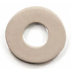 This plain washer is a replacement part for floor cleaning machines, compatible with models DR2000DC and SN18WD. It serves as a standard flat washer to distribute load and prevent surface damage during assembly. The washer is compatible with part number 14X834/5UMR0.
