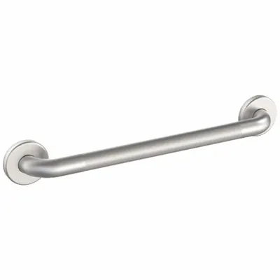 WINGITS Wall Grab Bar: Straight, 18 in Lg, 1 1/4 in Dia, Stainless Steel - Anti-Microbial Grab Bars