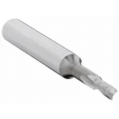 Super spiral O-flute router bit for routing plastics, wood, and aluminum. Features a 3/16" cut diameter and 1-1/4" length of cut. Suitable for CNC and hand-held routing operations.