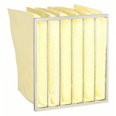 OEM Pocket Air Filter: 20 in x 24 in x 15 in, MERV 15, Yellow, Fiberglass - MERV 15 Pocket Air Filters