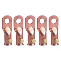 This TWECO hammer-on welding cable lug is designed for permanent cable termination in welding circuits. Rated for a maximum current of 225 A, it provides a secure mechanical and electrical connection. The non-insulated lug is installed by hammering onto the cable end, making it suitable for heavy-duty welding applications.