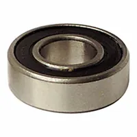 Metal rear wheel bearing for Invacare wheelchairs. Supports the rear wheel assembly to enable proper rotation. Suitable for replacement in wheelchair maintenance