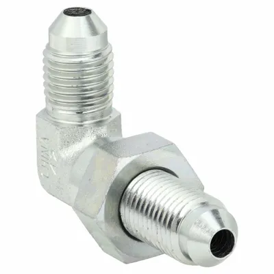 AEROQUIP Hydraulic Hose Adapter: 1/4 in x 1/4 in Fitting Size, Male x Male, JIC x JIC - JIC-to-JIC Steel Hydraulic Hose Adapters