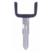 Brass vehicle key blank for cutting to match Acura locks. Identified as Key ID # EB3-U-HD111 ACURA ELECTRONIC KEY BLADE with 0 pins. Used for replacement or duplication of electronic key blades