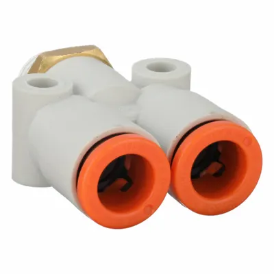 SMC KQ2U09-34AS Push-Fit Wye Fitting - Polybutylene & Brass Tube Fittings