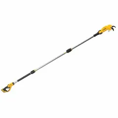 Battery-powered pole pruner operating on the 20V MAX platform. Includes a 2.0 Ah battery and provides a 1-1/2 in cutting capacity for trimming tree branches and limbs in landscaping and property maintenance tasks.