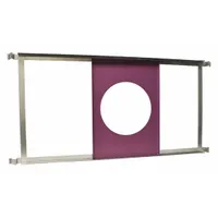 This tile bridge adapter supports speaker installations in suspended ceiling tile systems. It measures 24 inches in length and 48 inches in width, providing a stable mounting platform that distributes speaker weight across ceiling tiles