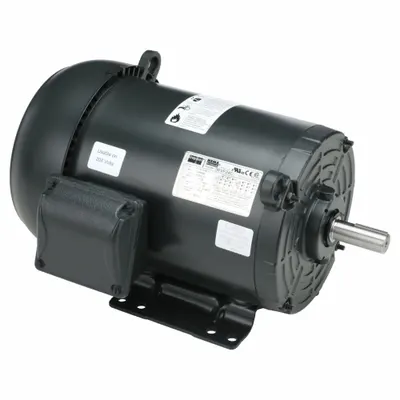 Dayton General Purpose Motor: Rigid Base Mount, Totally Enclosed Fan Cooled, 1 1/2 hp - Rigid Base 3-Phase General Purpose AC Motors