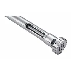 Dispersing tool designed for use with IKA model 0003787001. Used for mixing, emulsifying, and dispersing solids into liquids in laboratory processes. Suitable for applications in chemical, pharmaceutical, and food testing environments.