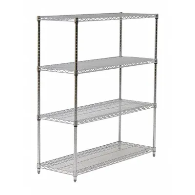 OEM Wire Shelving Unit: Starter - Stationary Wire Shelving for Dry Use