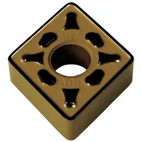 Diamond indexable turning insert for precision turning operations on hard and abrasive materials. Suitable for applications requiring high surface finish and extended tool life in general machining contexts