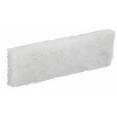 White buffing pad refill designed for use with the FastCap Soft Wax System. This replacement pad applies and buffs soft wax on woodworking projects, restoring a smooth finish. It maintains the system's functionality for repeated use.
