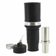This LEVITON female plug from the 49 Series is a single-pole inline connector rated for 1000V AC and 796 A. It features a black finish and crimp tube termination for secure high-current connections. Typical applications include industrial power distribution and heavy equipment connections requiring a reliable inline plug.