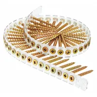 Drywall Screw: Drywall Screw, #8 Screw Size, 1 39/64 in Lg, Steel, Zinc Yellow, Flat, 4,000 PK (MPN 08L175YB)