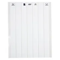 This polyester wraparound label is designed for permanent wire and cable identification on diameters from 1 in to 1.95 in. The white label measures 1/4 in x 1 in and is suited for use in industrial electrical panels, data centers, and manufacturing plants to mark wires for maintenance and safety compliance