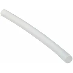 Clear polyolefin heat shrink tubing for insulating and protecting electrical connections. Inner diameter shrinks from 0.13 in to 0.06 in upon heating. Length 6 in. Pack of 10 pieces.