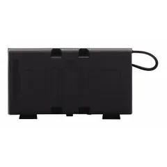 Single-pole fuse block for bolt-on automotive fuses. Features bolt-down mounting and screw termination for secure connections. Suitable for use in distribution panels or enclosures in electrical systems requiring overcurrent protection.