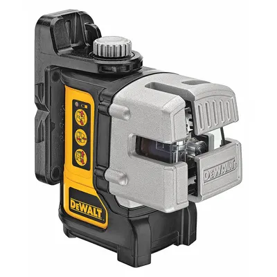 DEWALT Cross Line Laser: 3 Lines and 0 Dots, Red Beam, 0 Planes, ±1/4 in @ 100 ft Accuracy - Cross-Line Laser Levels