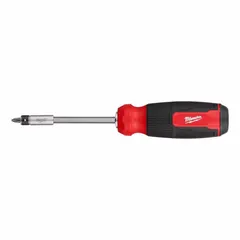 This combination multi-bit screw and nut driver includes 26 tips covering Hex, Nut Driver, Phillips, Slotted, Square, and Torx profiles. It features a 3/16 in Slotted tip and is suitable for fastening and driving tasks in construction, maintenance, and assembly applications.