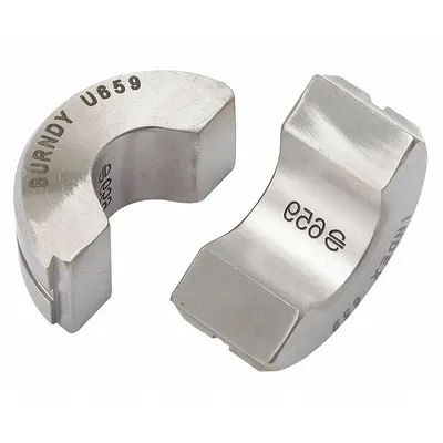 BURNDY U659 Upper and Lower Crimping Die Set, 2/0 AWG Aluminum, 12 Ton - Burndy Replacement Crimping Dies
