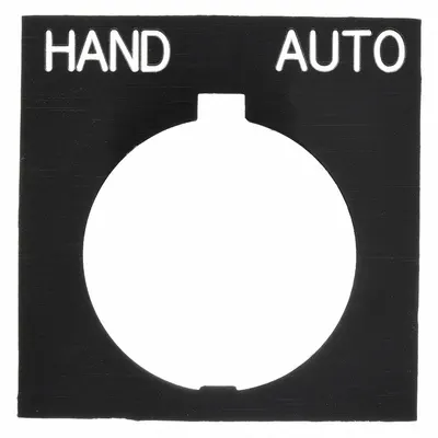 EATON Legend Plate: 30 mm Panel Mounting Size, Rectangular - Push-Button Rings & Plates