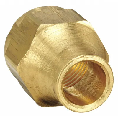 PARKER Flared Fitting Nut: 5/8 in OD Fitting Size, Flared, Brass - Standard Brass 45-Degree Flare Tube Fittings