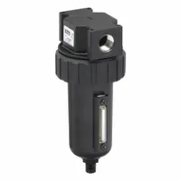 PARKER Compressed Air Filter: Particulate, 1/2 in NPT, 5 micron, 130 cfm, 250 psi Max Op Pressure (MPN 07F34BC)